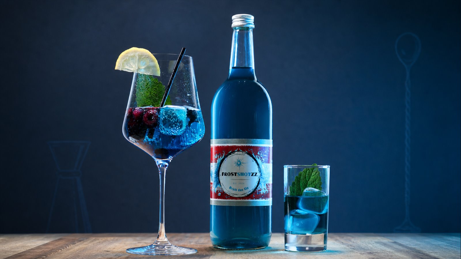 FrostShotzz Flasche mit Shot und Spritzz
